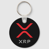 XRP-Ripple Rot und Weiß-Logo | Grundlegender Schlü