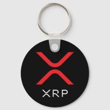 XRP-Ripple Rot und Weiß-Logo | Grundlegender Schlü