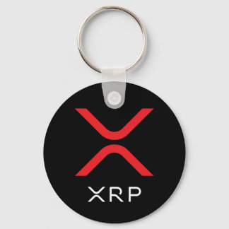 XRP-Ripple Rot und Weiß-Logo | Grundlegender Schlü Schlüsselanhänger