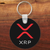 XRP-Ripple Rot und Weiß-Logo | Grundlegender Schlü Schlüsselanhänger (Vorderseite)