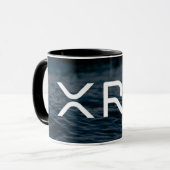 xrp, Tasse des schwarzen Kaffees der Kräuselung (Vorderseite Links)