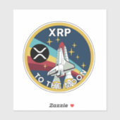 XRP-TO-MOON AUFKLEBER (Blatt)