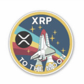 XRP-TO-MOON AUFKLEBER (Vorderseite)