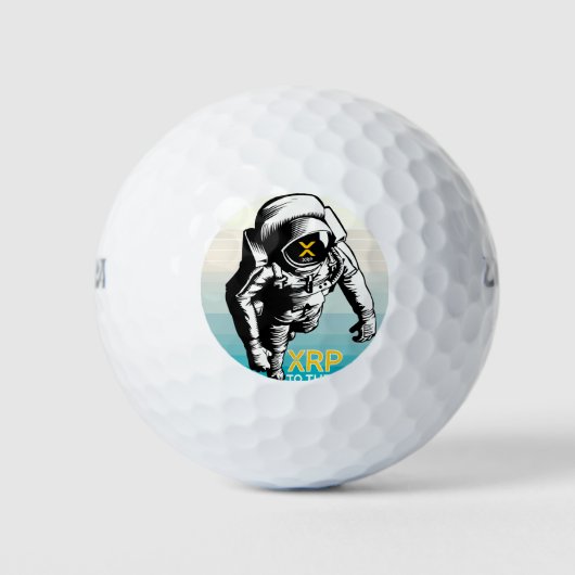 XRP TO MOON - XRP-Kryptowährung Golfball (Vorderseite)