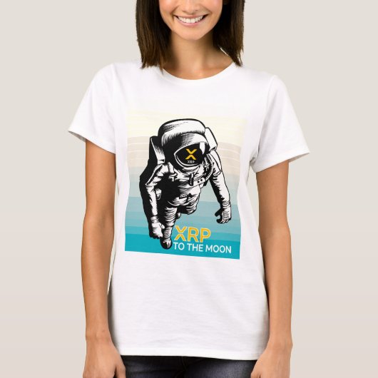 XRP TO MOON - XRP-Kryptowährung T-Shirt (Vorderseite)