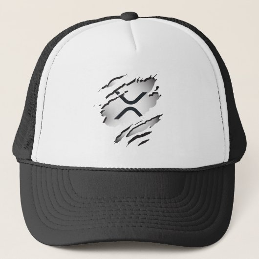 XRP Torn Logo Reveal Image - Trucker Hat Truckerkappe (Vorderseite)