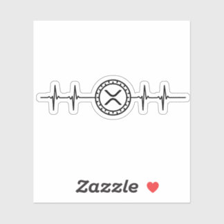 xrp trader Heartbeat Aufkleber