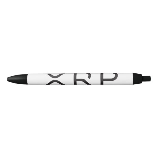 XRP Volllogobild Schwarzer Farbstift Kugelschreiber (Vorderseite)