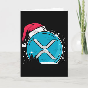 Xrp Weihnachtsmütze Moonshot Ripple Crypto Merch z Karte
