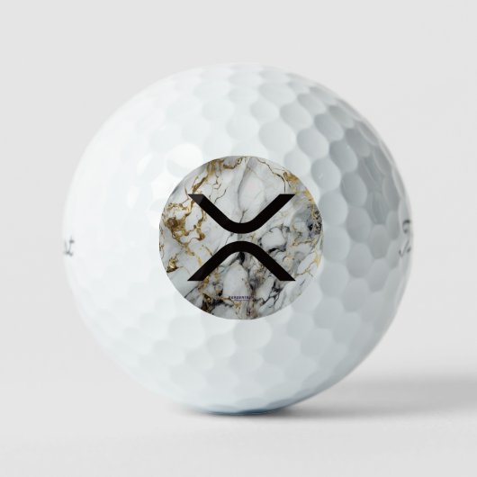 XRP White Marble Titleist Pro V1 Golf Ball (Vorderseite)