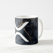 XRP 'X'-Logo-Indigomarbor-Tasse Kaffeetasse (VorderseiteRechts)