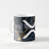 XRP 'X'-Logo-Indigomarbor-Tasse Kaffeetasse (Vorderseite Links)