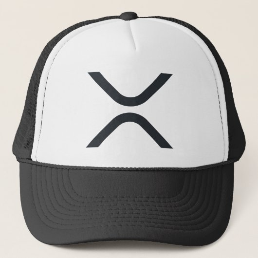 XRP "X" Logo Trucker Hat Truckerkappe (Vorderseite)