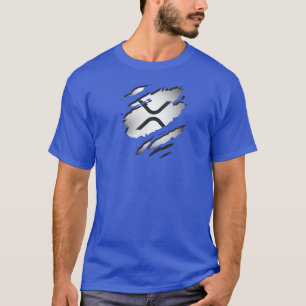 XRP zerrissenes Bild mit Logo-Enthüllung darunter T-Shirt