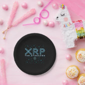XRPL Blockchain XRP Kryptowährungsstars Pappteller (Party)