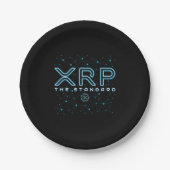 XRPL Blockchain XRP Kryptowährungsstars Pappteller (Vorderseite)