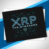 XRPL Blockchain XRP Kryptowährungsstars Postkarte