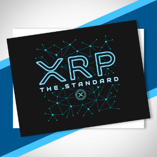 XRPL Blockchain XRP Kryptowährungsstars Postkarte