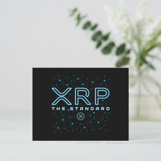 XRPL Blockchain XRP Kryptowährungsstars Postkarte (Stehend Vorderseite)
