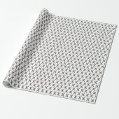 X's Allover - Dunkelgrau auf Weiß Geschenkpapier (Ungerollt)