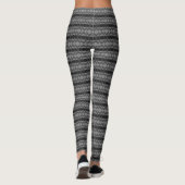 X's & O's - Monochrom Leggings (Rückseite)