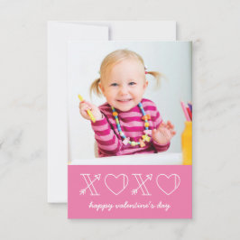 Xs & Os Unterricht Valentine - Magenta Einladung