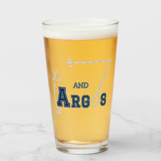 XS und Argos Bierglas Glas (Vorne (Gefüllt))