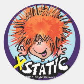 XStatic von StyleStickers™ Runder Aufkleber (Vorderseite)