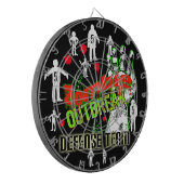 Xtra Points Zombie Outbreak Defense Team DartBoard Dartscheibe (Vorderseite Links)