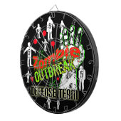 Xtra Points Zombie Outbreak Defense Team Dartziels Dartscheibe (Vorderseite rechts)