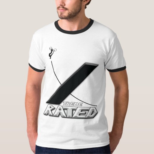 Xtreme Bewertet-BMX T-Shirt (Vorderseite)