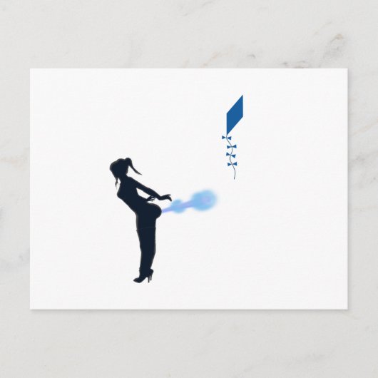 Xtreme Drachenfliegen Postkarte (Vorderseite)