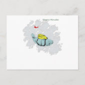 Xtreme Manatee Skydiving Postkarte (Vorderseite)