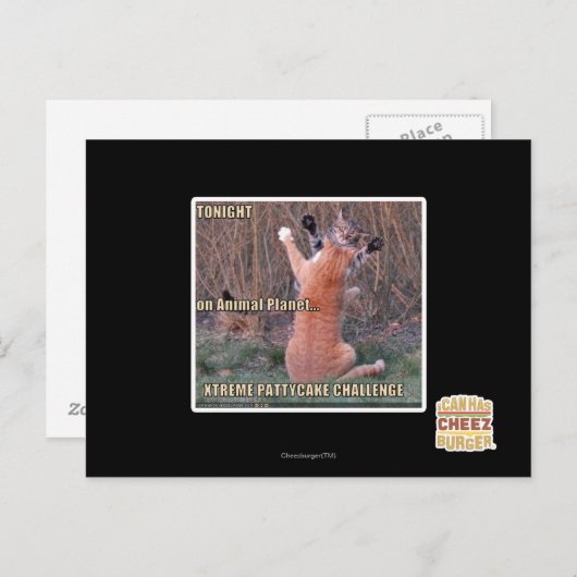 Xtreme PattyCake Challenge Postkarte (Vorne/Hinten)