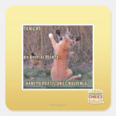 Xtreme PattyCake Challenge Quadratischer Aufkleber (Vorderseite)