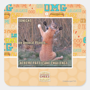 Xtreme PattyCake Challenge Quadratischer Aufkleber