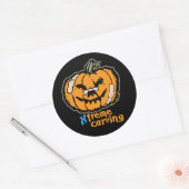 Xtreme Pumpkin Carving Runder Aufkleber (Umschlag)