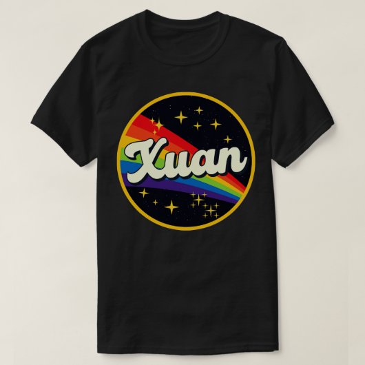 Xuan Rainbow in Space Vintag Style T-Shirt (Design vorne)