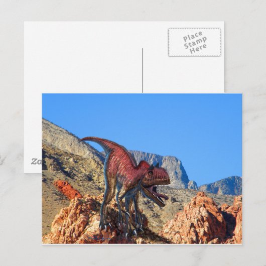 Xuanhanosaurus Dinosaurier Postkarte (Vorne/Hinten)
