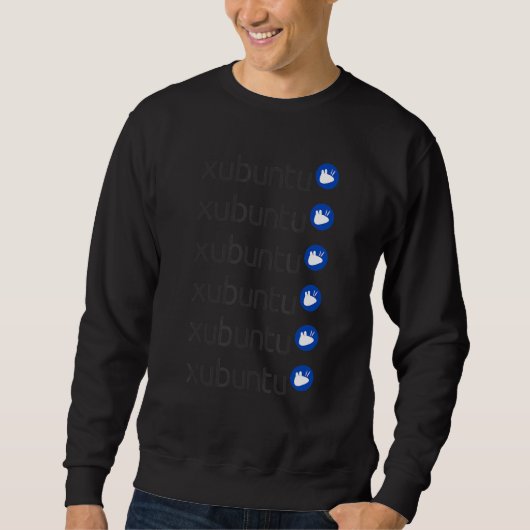 Xubuntu Xfce-Desktop-Umgebung Ubuntu Linux Sof Sweatshirt (Vorderseite)