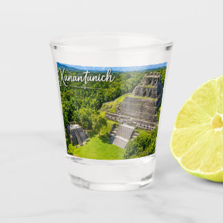 Xunantunich Belize Mayanische archäologische Sehen Schnapsglas