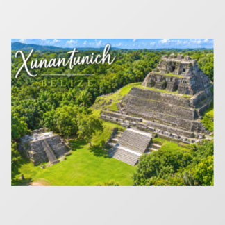 Xunantunich Belize Mayanische archäologische Stätt Fensteraufkleber