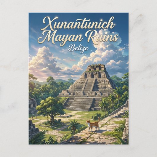 Xunantunich Belize Postkarte (Vorderseite)