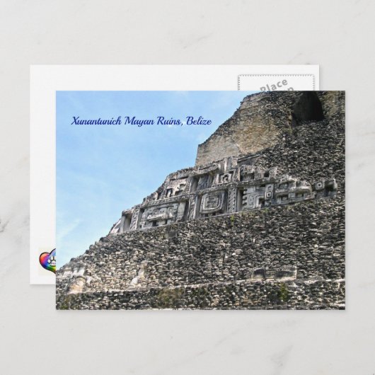 Xunantunich Maya Ruins, Belize Postcard Postkarte (Vorne/Hinten)