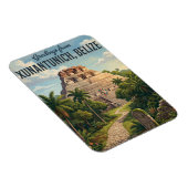 Xunantunich Mayan Ruinen Belize Magnet (Rechte Seite)