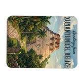 Xunantunich Mayan Ruinen Belize Magnet (Horizontal)