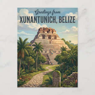 Xunantunich Mayan Ruinen Belize Postkarte
