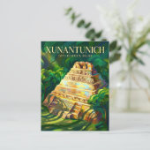 Xunantunich Mayan Ruinen Belize Postkarte (Stehend Vorderseite)