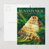 Xunantunich Mayan Ruinen Belize Postkarte (Vorne/Hinten)