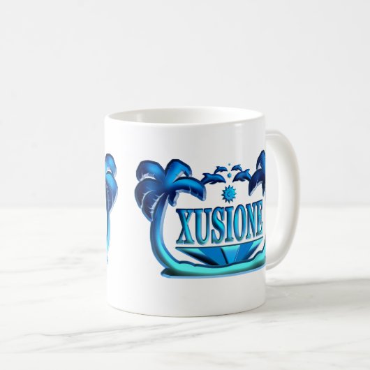 XUSIONE: Beach Spritzer II - Kaffeetasse (VorderseiteRechts)